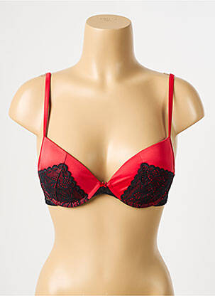 Soutien-gorge effet matière satinée haut soutien-gorge push-up rouge PASSIONATA femme