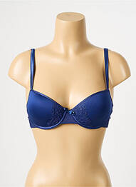 Soutien-gorge effet matière satinée haut soutien-gorge moulé bleu PASSIONATA femme