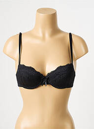 Soutien-gorge effet matière satinée haut soutien-gorge moulé noir PASSIONATA femme