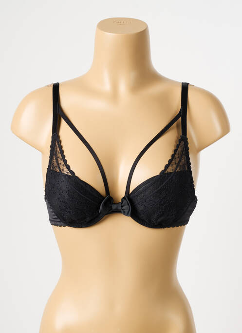 Soutien-gorge effet matière satinée haut soutien-gorge push-up noir PASSIONATA femme