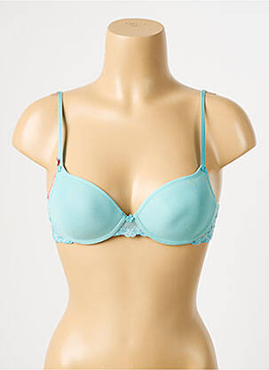 Soutien-gorge effet matière satinée haut soutien-gorge moulé bleu PASSIONATA femme