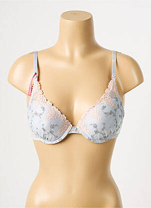 Soutien-gorge effet matière satinée haut soutien-gorge push-up gris PASSIONATA femme