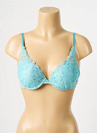 Soutien-gorge effet matière satinée haut soutien-gorge moulé bleu PASSIONATA femme