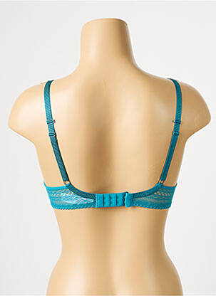 Soutien-gorge effet matière satinée haut soutien-gorge push-up bleu PASSIONATA femme
