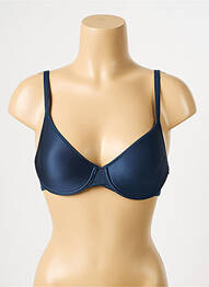 Soutien-gorge effet matière satinée haut soutien-gorge moulé bleu CHANTELLE femme