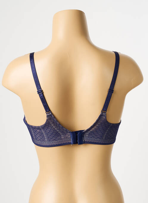 Soutien-gorge effet matière satinée haut soutien-gorge moulé bleu CHANTELLE femme
