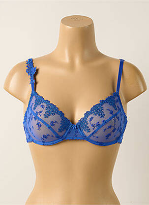 Soutien-gorge légère et transparente haut soutien-gorge emboitant bleu PASSIONATA femme