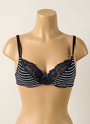 Soutien-gorge effet matière satinée haut soutien-gorge emboitant bleu PASSIONATA femme