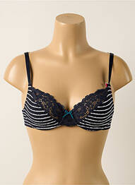 Soutien-gorge effet matière satinée haut soutien-gorge emboitant bleu PASSIONATA femme