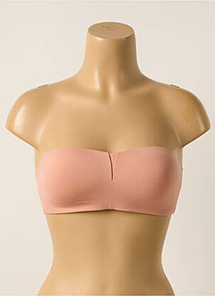 Soutien-gorge effet matière satinée haut bandeau rose PASSIONATA femme