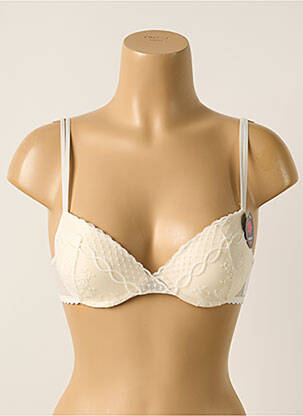 Soutien-gorge effet matière satinée haut soutien-gorge push-up beige PASSIONATA femme