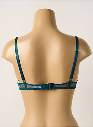 Soutien-gorge effet matière satinée haut soutien-gorge moulé bleu PASSIONATA femme