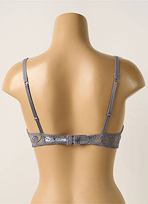Soutien-gorge effet matière satinée haut soutien-gorge push-up gris PASSIONATA femme
