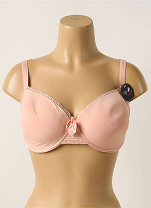 Soutien-gorge effet matière satinée haut soutien-gorge moulé rose PASSIONATA femme