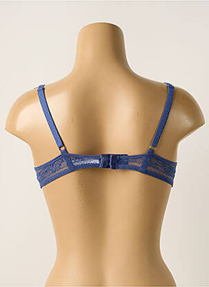 Soutien-gorge effet matière satinée haut soutien-gorge moulé bleu PASSIONATA femme