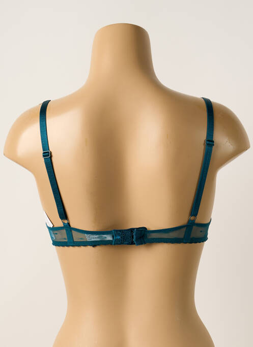 Soutien-gorge effet matière satinée haut soutien-gorge moulé bleu PASSIONATA femme
