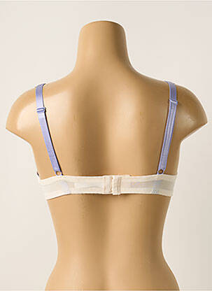 Soutien-gorge effet matière satinée haut soutien-gorge moulé bleu PASSIONATA femme