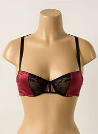 Soutien-gorge effet matière satinée haut soutien-gorge balconnet rouge PASSIONATA femme