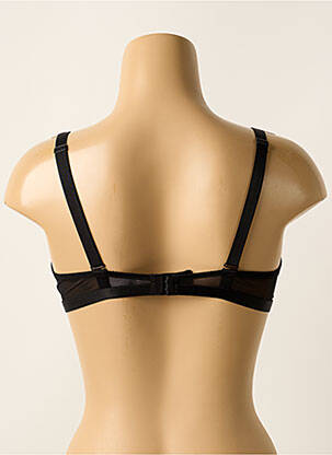 Soutien-gorge effet matière satinée haut triangles noir SIMONE PERELE femme