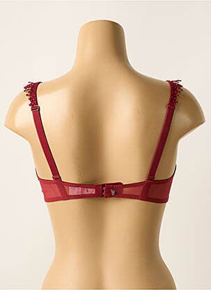 Soutien-gorge effet matière satinée haut soutien-gorge emboitant rouge SIMONE PERELE femme