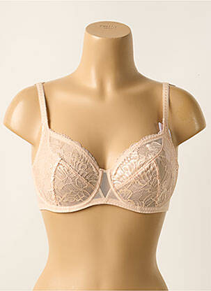 Soutien-gorge effet matière satinée haut soutien-gorge emboitant rose SIMONE PERELE femme