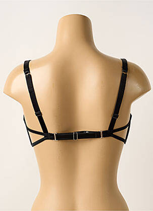 Soutien-gorge effet matière satinée noir SIMONE PERELE femme