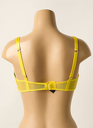 Soutien-gorge effet matière satinée haut soutien-gorge emboitant jaune IMPLICITE femme