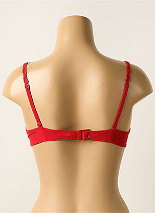 Soutien-gorge effet matière satinée haut soutien-gorge emboitant rouge SIMONE PERELE femme