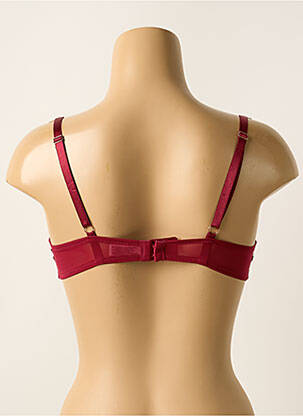 Soutien-gorge effet matière satinée haut soutien-gorge moulé rouge VALEGE femme