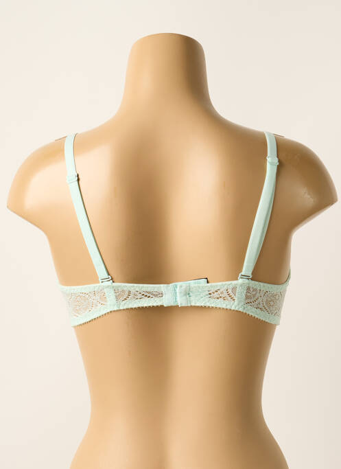Soutien-gorge sans armature haut triangles vert IMPLICITE femme