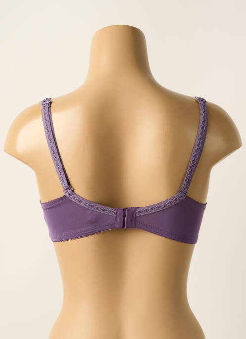 Soutien-gorge effet matière satinée haut soutien-gorge moulé violet VALEGE femme