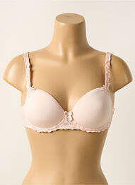 Soutien-gorge effet matière satinée haut soutien-gorge moulé rose SIMONE PERELE femme