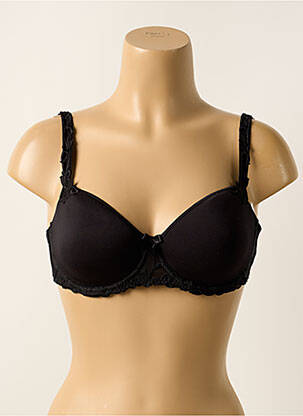 Soutien-gorge effet matière satinée haut soutien-gorge moulé noir SIMONE PERELE femme