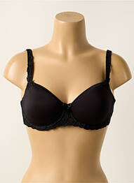 Soutien-gorge effet matière satinée haut soutien-gorge moulé noir SIMONE PERELE femme