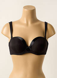 Soutien-gorge effet matière satinée haut soutien-gorge moulé noir SIMONE PERELE femme