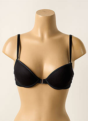 Soutien-gorge effet matière satinée haut soutien-gorge push-up noir IMPLICITE femme