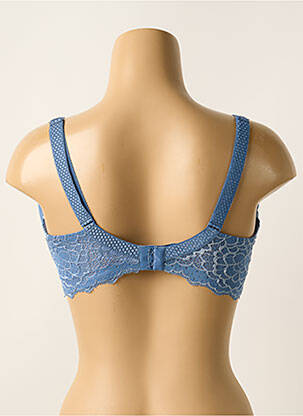 Soutien-gorge effet matière satinée haut soutien-gorge moulé bleu SIMONE PERELE femme