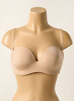 Soutien-gorge effet matière satinée haut soutien-gorge balconnet chair SIMONE PERELE femme