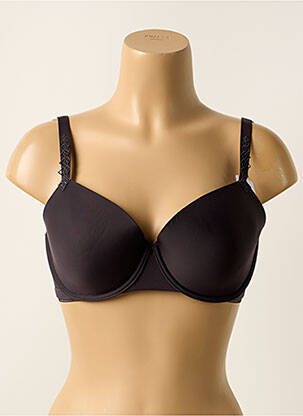 Soutien-gorge effet matière satinée haut soutien-gorge moulé gris SIMONE PERELE femme
