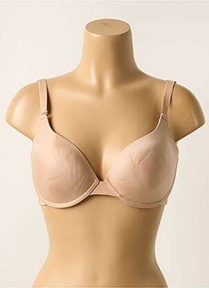 Soutien-gorge effet matière satinée haut soutien-gorge moulé chair SIMONE PERELE femme