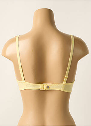Soutien-gorge effet matière satinée haut soutien-gorge avec mousse de rembourrage amovible jaune SIMONE PERELE femme