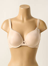 Soutien-gorge effet matière satinée haut soutien-gorge moulé chair SIMONE PERELE femme