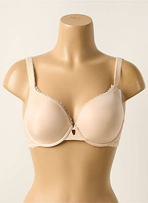 Soutien-gorge effet matière satinée haut soutien-gorge moulé rose SIMONE PERELE femme