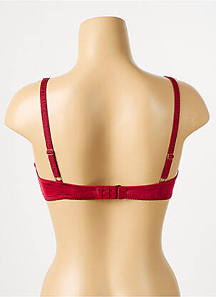 Soutien-gorge effet matière satinée haut soutien-gorge emboitant rouge VALEGE femme