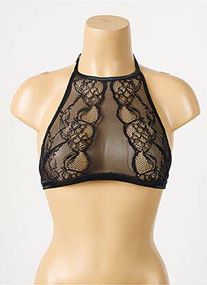 Soutien-gorge sans armature bralettes noir IMPLICITE femme