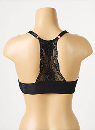 Soutien-gorge effet matière satinée haut soutien-gorge balconnet noir VALEGE femme