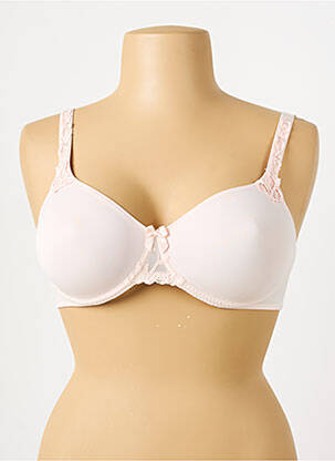 Soutien-gorge effet matière satinée haut soutien-gorge emboitant rose SIMONE PERELE femme