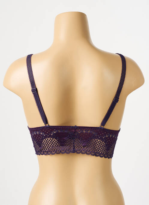 Soutien-gorge sans armature bralettes violet IMPLICITE femme