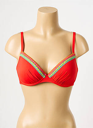 Haut de maillot de bain haut soutien-gorge moulé haut soutien-gorge moulé rouge ANTIGEL femme
