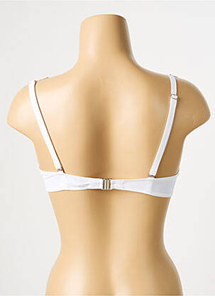 Haut de maillot de bain stretch haut soutien-gorge moulé blanc ANTIGEL femme